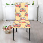 Panda Firefighter And Cat Pattern Print Dining Chair Slipcover
