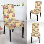 Panda Firefighter And Cat Pattern Print Dining Chair Slipcover