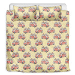 Panda Firefighter And Cat Pattern Print Duvet Cover Bedding Set