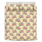 Panda Firefighter And Cat Pattern Print Duvet Cover Bedding Set