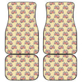 Panda Firefighter And Cat Pattern Print Front and Back Car Floor Mats
