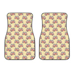 Panda Firefighter And Cat Pattern Print Front Car Floor Mats