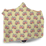Panda Firefighter And Cat Pattern Print Hooded Blanket