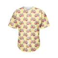 Panda Firefighter And Cat Pattern Print Men's Baseball Jersey
