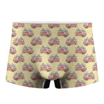 Panda Firefighter And Cat Pattern Print Men's Boxer Briefs