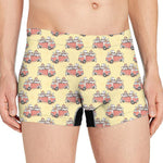 Panda Firefighter And Cat Pattern Print Men's Boxer Briefs