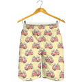 Panda Firefighter And Cat Pattern Print Men's Shorts