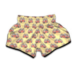 Panda Firefighter And Cat Pattern Print Muay Thai Boxing Shorts
