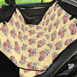 Panda Firefighter And Cat Pattern Print Pet Car Back Seat Cover