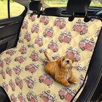 Panda Firefighter And Cat Pattern Print Pet Car Back Seat Cover