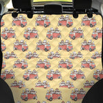 Panda Firefighter And Cat Pattern Print Pet Car Back Seat Cover
