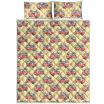Panda Firefighter And Cat Pattern Print Quilt Bed Set