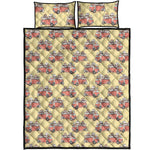 Panda Firefighter And Cat Pattern Print Quilt Bed Set
