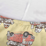 Panda Firefighter And Cat Pattern Print Sofa Cover