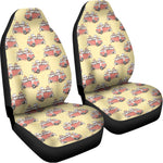 Panda Firefighter And Cat Pattern Print Universal Fit Car Seat Covers