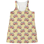 Panda Firefighter And Cat Pattern Print Women's Racerback Tank Top