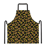 Papaya And Banana Pattern Print Apron