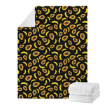 Papaya And Banana Pattern Print Blanket