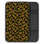 Papaya And Banana Pattern Print Car Center Console Cover