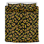 Papaya And Banana Pattern Print Duvet Cover Bedding Set