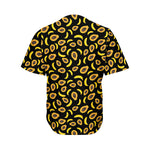 Papaya And Banana Pattern Print Men's Baseball Jersey