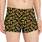 Papaya And Banana Pattern Print Men's Boxer Briefs