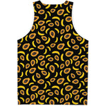 Papaya And Banana Pattern Print Men's Tank Top
