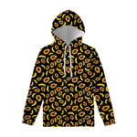 Papaya And Banana Pattern Print Pullover Hoodie