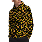 Papaya And Banana Pattern Print Pullover Hoodie