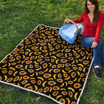 Papaya And Banana Pattern Print Quilt