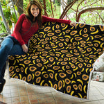 Papaya And Banana Pattern Print Quilt