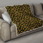 Papaya And Banana Pattern Print Quilt