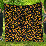 Papaya And Banana Pattern Print Quilt