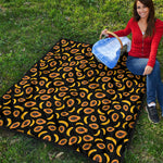 Papaya And Banana Pattern Print Quilt