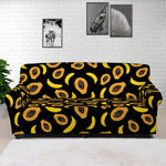 Papaya And Banana Pattern Print Sofa Cover