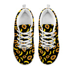 Papaya And Banana Pattern Print White Sneakers