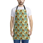 Papaya And Melon Pattern Print Apron