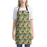 Papaya And Melon Pattern Print Apron