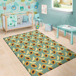 Papaya And Melon Pattern Print Area Rug