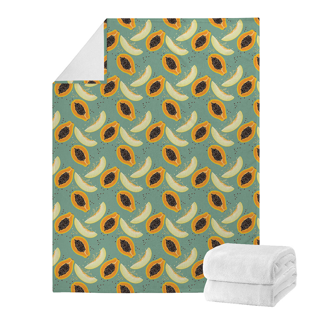 Papaya And Melon Pattern Print Blanket
