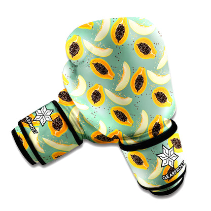 Papaya And Melon Pattern Print Boxing Gloves