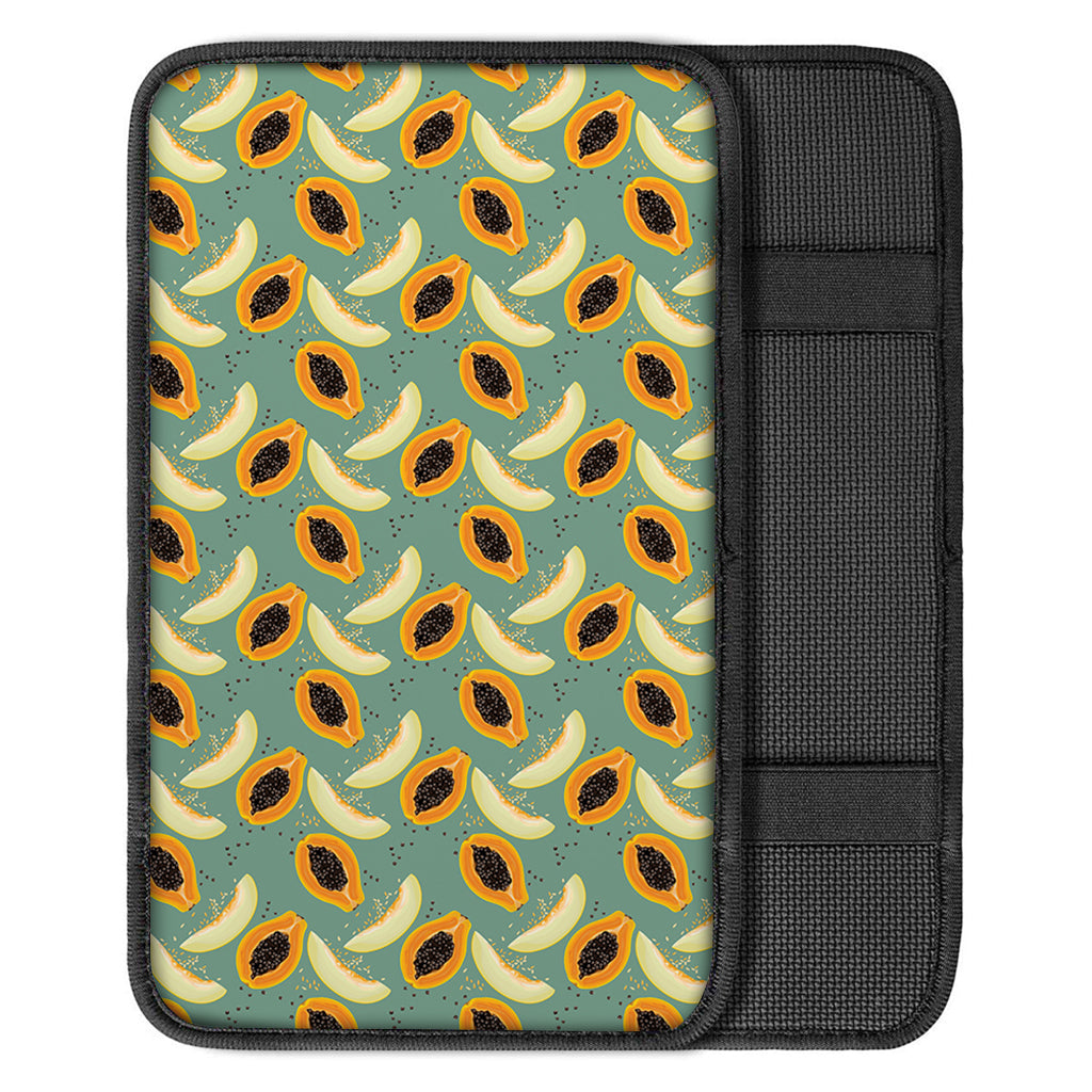 Papaya And Melon Pattern Print Car Center Console Cover