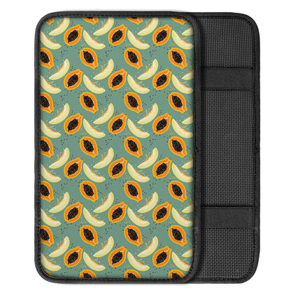 Papaya And Melon Pattern Print Car Center Console Cover