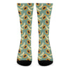 Papaya And Melon Pattern Print Crew Socks