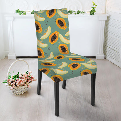 Papaya And Melon Pattern Print Dining Chair Slipcover