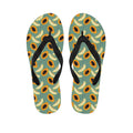 Papaya And Melon Pattern Print Flip Flops