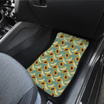 Papaya And Melon Pattern Print Front and Back Car Floor Mats