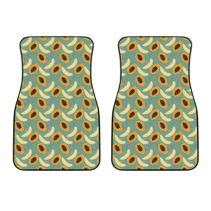 Papaya And Melon Pattern Print Front Car Floor Mats