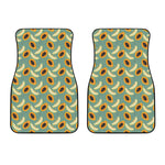 Papaya And Melon Pattern Print Front Car Floor Mats