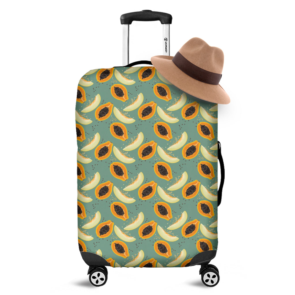 Papaya And Melon Pattern Print Luggage Cover